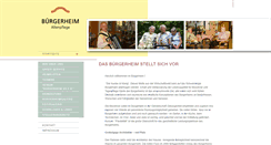 Desktop Screenshot of buergerheim.de